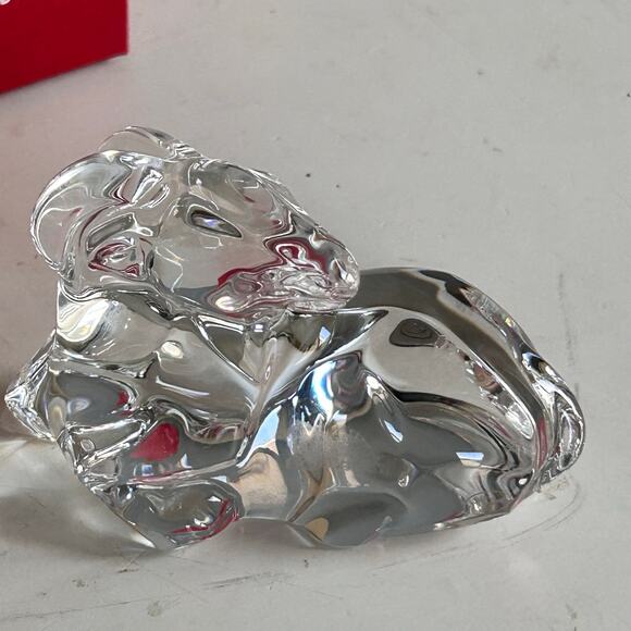 Baccarat Crystal Glass Ram Figure Chinese Zodiac Year of the Ram W/Box - Picture 5 of 11